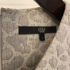 Tibi Size 2 Grey Textured Cheetah Cocktail Dress